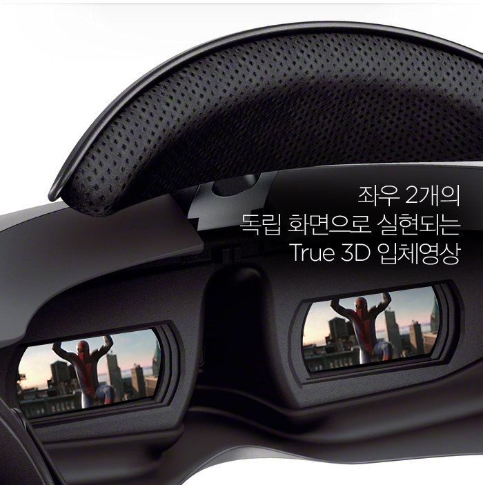 좌우 2개의 독립 화면으로 실현되는 True 3D 입체영상